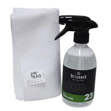 Deturner Leather Cleaner 500ml + mikrofibra Mr RAG
