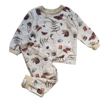 dres dzieciecy zestaw bluza spodnie przyrodnik 62