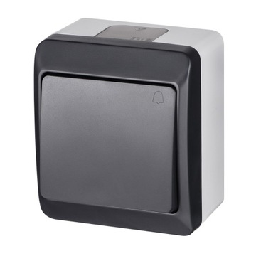 Hermes Przycisk dzwonek IP44 antracyt 0337-07
