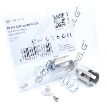 Gniazdo żarówki P21W R5W R10W 1156 BA15s metal oprawka wtyk