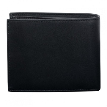 Calvin Klein portfel skórzany czarny miejsce na bilon K50K505705 BAX