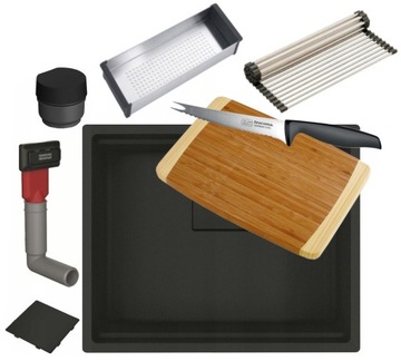 ZLEW FRANKE KNG 110-52 CZARNY MAT + GRATIS