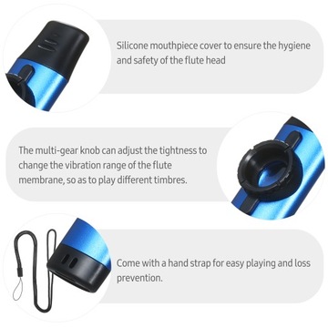 Музыкальный духовой инструмент Kazoo из алюминиевого сплава I