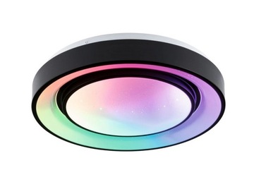 Paulmann Plafon RAINBOW DYNAMIC LED 22W RGBW + pilot - czarny