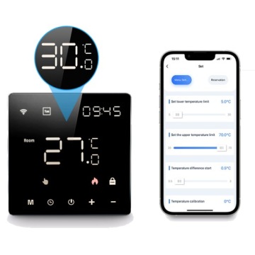 Электрический термостат для теплого пола 16А WiFi LED
