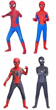 Kostium Przebranie Strój Spiderman 4 wzory roz 150