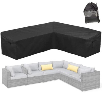Pokrowiec na meble w kształcie litery L 270cm x 200cm Odporna na UV deszcz