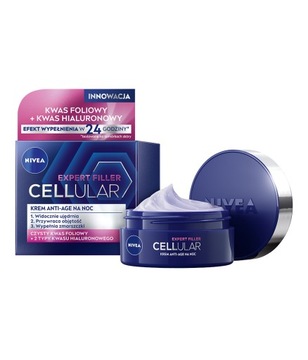 NIVEA CELLULAR EXPERT FILLER Krem przeciwzmarszczkowy do twarzy na noc 50ml