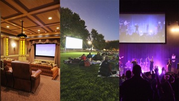 EKRAN PROJEKCYJNY 16:9 Przenośny 550x310 250 Cali