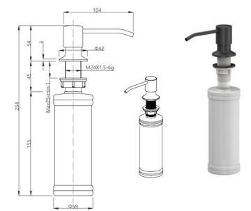 Franke KNG 120 ЧЕРНАЯ мойка под столешницу + АККУМУЛЯТОР + ДОЗИРОВКА