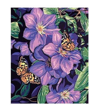 KWIATY HAFT DIAMENTOWY Diamond Painting 5D 30x40 Mozaika Diamnetowa HOBBY