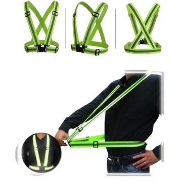 ЖИЛЕТ СО СВЕТООТРАЖАЮЩИМИ РЕМНЯМИ ДЛЯ БЕГОВОГО ВЕЛОСИПЕДА