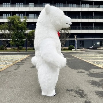 Kostium Reklamowy Miś Niedźwiedź Polarny Żywa maskotka Nadmuchiwany 2m