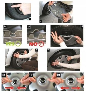 КОЛПАКИ 16 ДЮЙМОВ, 4 шт. СЕРЕБРЯНЫЙ ЧЕРНЫЙ ЧЕРНЫЙ СЕРЕБРЯНЫЙ GÓRECKI ST UNIVERSAL