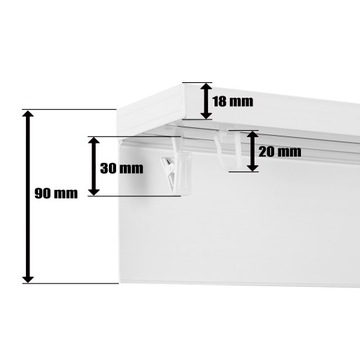 КАРДИНА 500 2-Х ПУСТИЧНАЯ с покрытием из ПВХ шириной 9 см.
