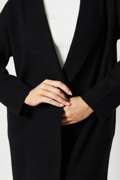 Wallis NH3 gfx klasyczny czarny sweter kardigan narzutka M