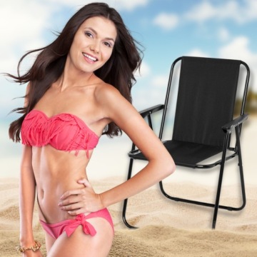 ТУРИСТИЧЕСКИЙ САД, ПЛЯЖ, РЫБАЛКА, СТУЛ, СКЛАДНОЙ ЧЕРНЫЙ СТУЛ, СТУЛ