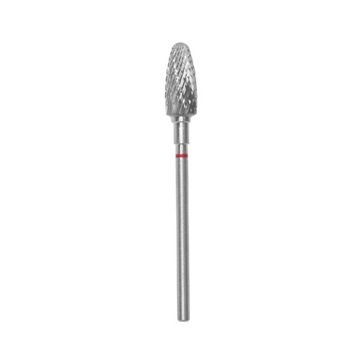 STALEKS Frez z węglika stożek płomień 6x14mm Czerw
