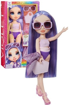 Rainbow High Modna lalka Violet Willow w stroju kąpielowym Swim Style