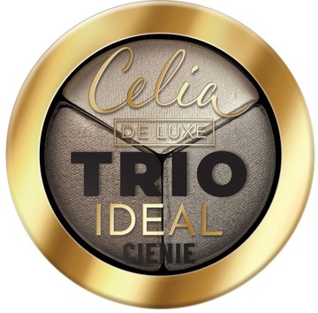 CELIA Cienie do Powiek Prasowane - De Luxe Trio Ideal - 303