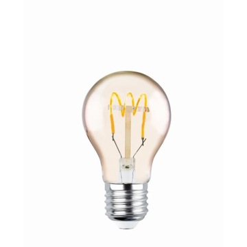 Złota żarówka Edisona LED Filament E27 A60 mała
