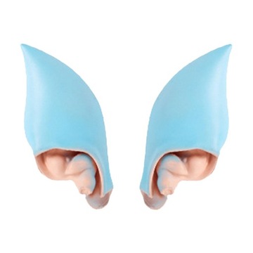 Elfowe uszy Halloween karnawałowy kostium przebieranki niebieski