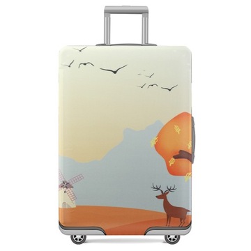 Pokrowiec Na Walizkę Podróżną Ochronny Etui Rozmiar XL Duży Bagaż 80x54x33