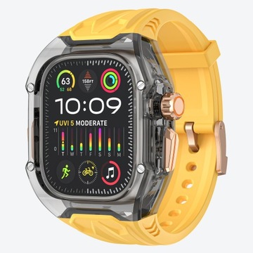 Pasuje do Apple Watch 7 8 9. generacji – 44/45 mm – od żółtego do czarnego
