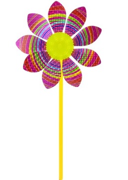ВЕТРЯНАЯ МЕЛЬНИЦА ЦВЕТНАЯ ИГРУШКА 35 СМ 1 ШТ.