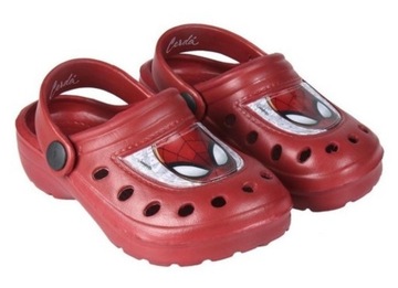 Czerwone klapki typu crocs Spider-Man Marvel 24/25