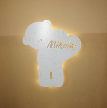 Ночник BEAR LED с именем ребенка, 44 см