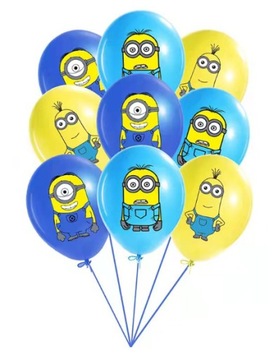 ZESTAW BALONÓW BALON MINIONKI 9 SZT