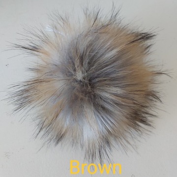 ПОМП ДЛЯ ШАПКИ ЛИСЬЯ 15-17СМ КАЧЕСТВЕННЫЙ