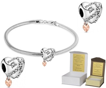Bransoletka SREBRO do CHARMS + GRATIS 16 cm B179