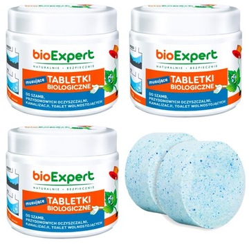 Tabletki do SZAMBA bioExpert TABLETKI BIOLOGICZNE musujące 36 szt. 3 LATA