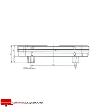 ФОНАРЬ задний светодиодный с треугольником, ЛЕВЫЙ, светодиодный