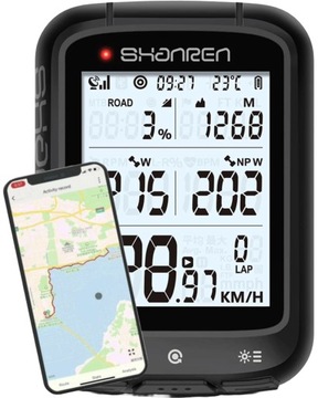 Велосипедный компьютер GPS ANT+ с беспроводной водонепроницаемой навигацией Shanren Miles