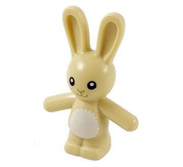 LEGO Królik Zając Maskotka Bunny Tan 66965pb01