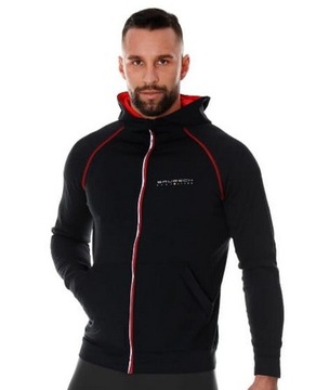 Brubeck Bluza męska FUSION czarny XL