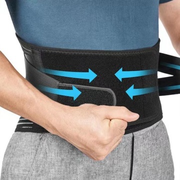 Спортивный поясной ремень XXL 120 см, черный для поддержки спины и корпуса