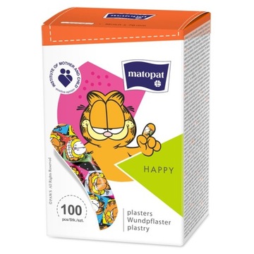 Plastry z opatrunkiem dla dzieci kot Garfield 100 szt