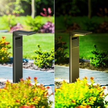 6 шт., светодиодный торшер на солнечной стойке для сада, 57 см, набор прочных опор