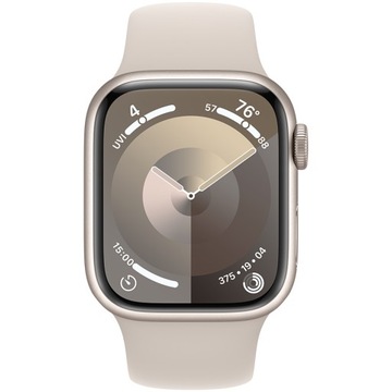 Apple Watch Series 9 GPS 41 мм в алюминиевом корпусе Starlight со Starlight Sport