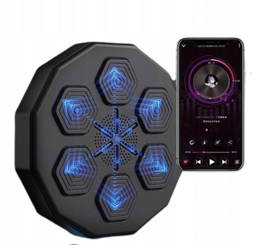 TRENAŻER BOKSERSKI DO MONTAŻU ŚCIANIE MUZYKA RGB