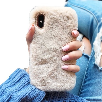 Etui Pluszowe futerko do Xiaomi Redmi 9