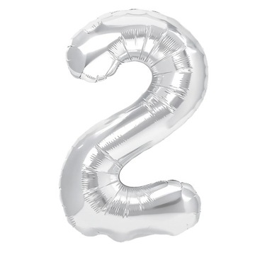 Balon foliowy - cyfra DWA 