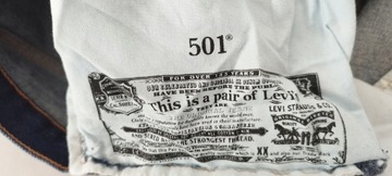 88 ## LEVI'S 501 ## SPODNIE JEANSY MĘSKIE W38/L34