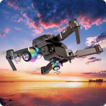Najlepszy Dron do nauki 2 kamery walizka E88 LED