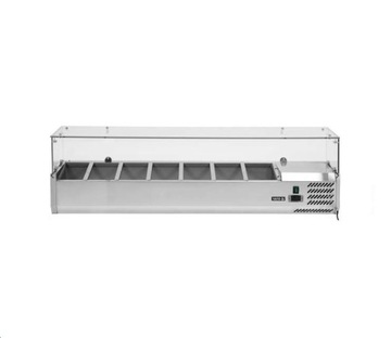 Witryna chłodnicza nadstawna 7x1/4 GN Yato YG-05322 nastawna