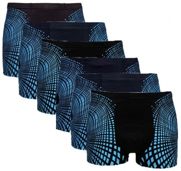 6x BOKSERKI MĘSKIE BAMBUSOWE ANTYBAKTERYJNE L